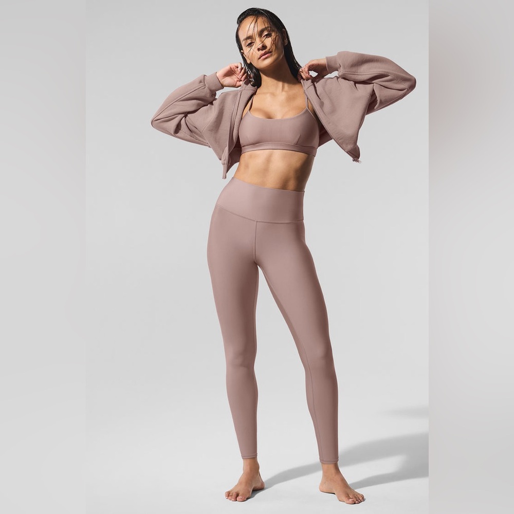 Alo Airlift Taupe Bra & Legging Set